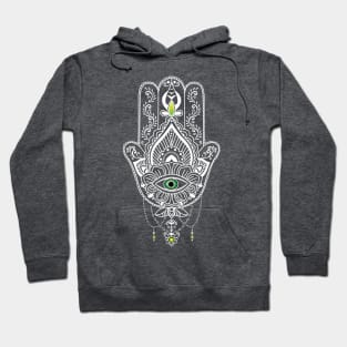 Hamsa Hand- protection against Evil Eye Hoodie